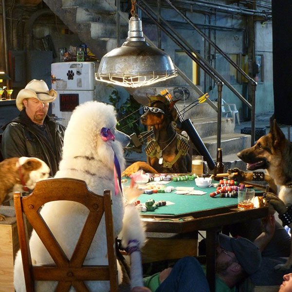Dogs Playing Poker